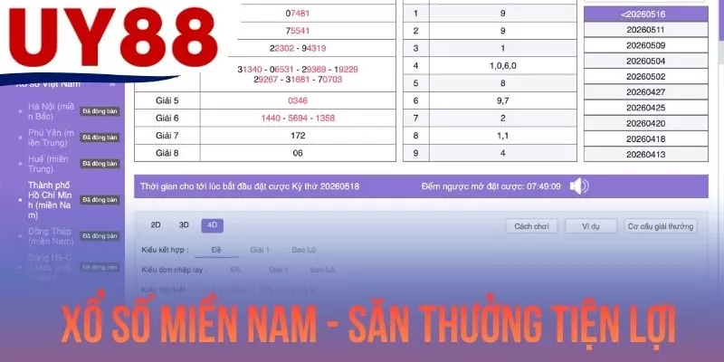 Xổ Số Miền Nam - Săn Thưởng Tiện Lợi, Trả Thưởng Hấp Dẫn