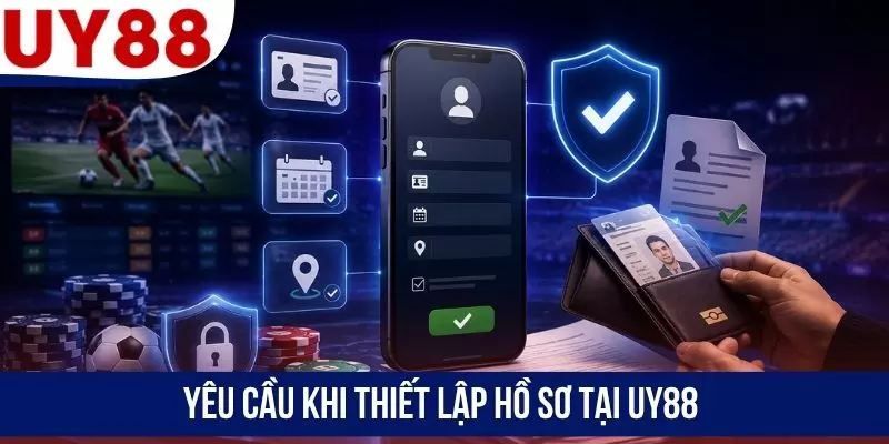 Yêu cầu khi thiết lập hồ sơ tại UY88